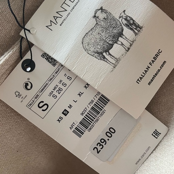 NWT ZARA OVERSIZED MANTENCO WOOD collar Size M
🚨FIRM PRICE NO DISCOUNT - Picture 2 of 16